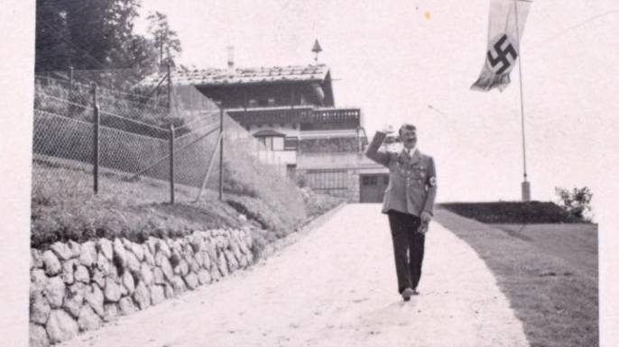 Hitler walking the Berghof grounds. (Credit: C&T Auctions)