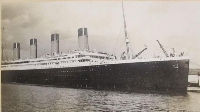 A rare photo of RMS Titanic due to be auctioned April 22. (