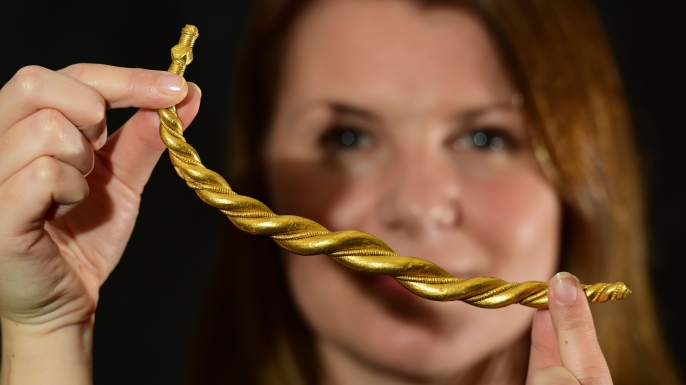 A Viking arm ring from the exhibit. (Credit Anthony Chappel Ross/York Museums Trust/Yorkshire Museum)