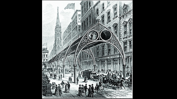 Rufus Gilbert's Pneumatic Railway.