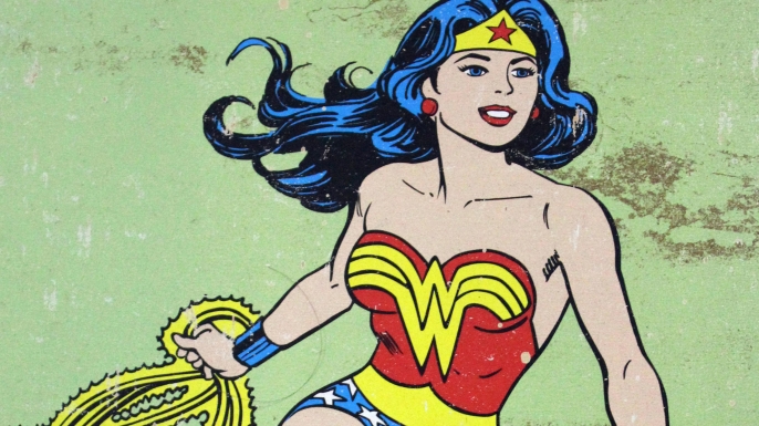 Wonder Woman wall plaque.