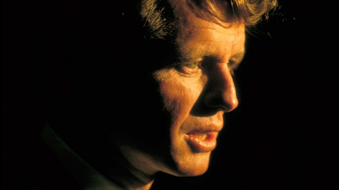 Robert Kennedy at dedication of memorial to his brother, John F. Kennedy.
