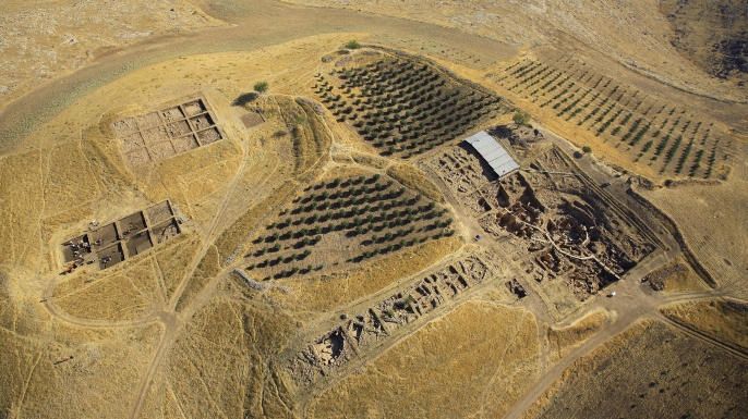 Aerial view of Göbekli Tepe. (Credit: German Archaeological Institute, DAI)