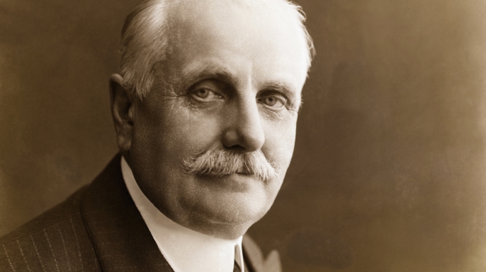 Portrait of Frank Winfield Woolworth, founder of the Woolworth chain. (Credit: Bettmann/Getty Images)