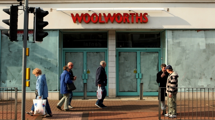 An empty Woolworths store in Birmingham. (Credit: Stephen Pond/PA Images via Getty Images)