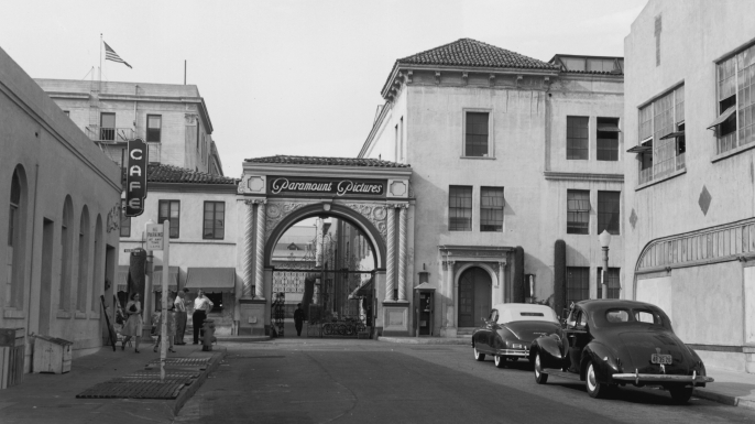 The Paramount Pictures studios in Los Angeles, California, 1947. (Credit: Gene Lester/Getty Images)