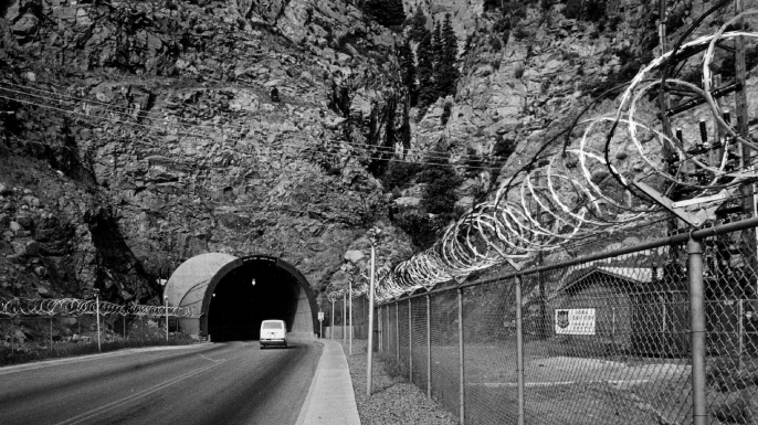 North American Air Defense Command at the Cheyenne Mountain Air Force Station. (Credit: Lyn Alweis/The Denver Post via Getty Images)