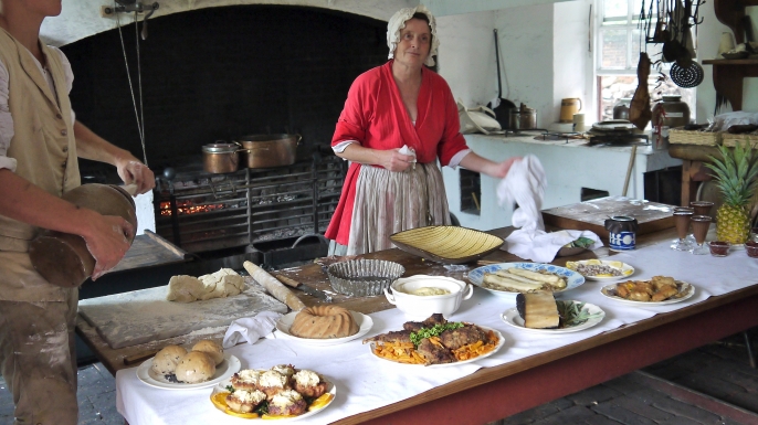 Historic Foodway's kitchen in Colonial Williamsburg. (Credit: Brandy Berthelson/Flickr/CC BY-NC 2.0)
