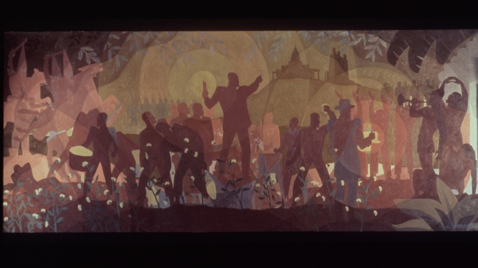 Aspects of Negro Life by Aaron Douglas. (Credit: The New York Public Library)