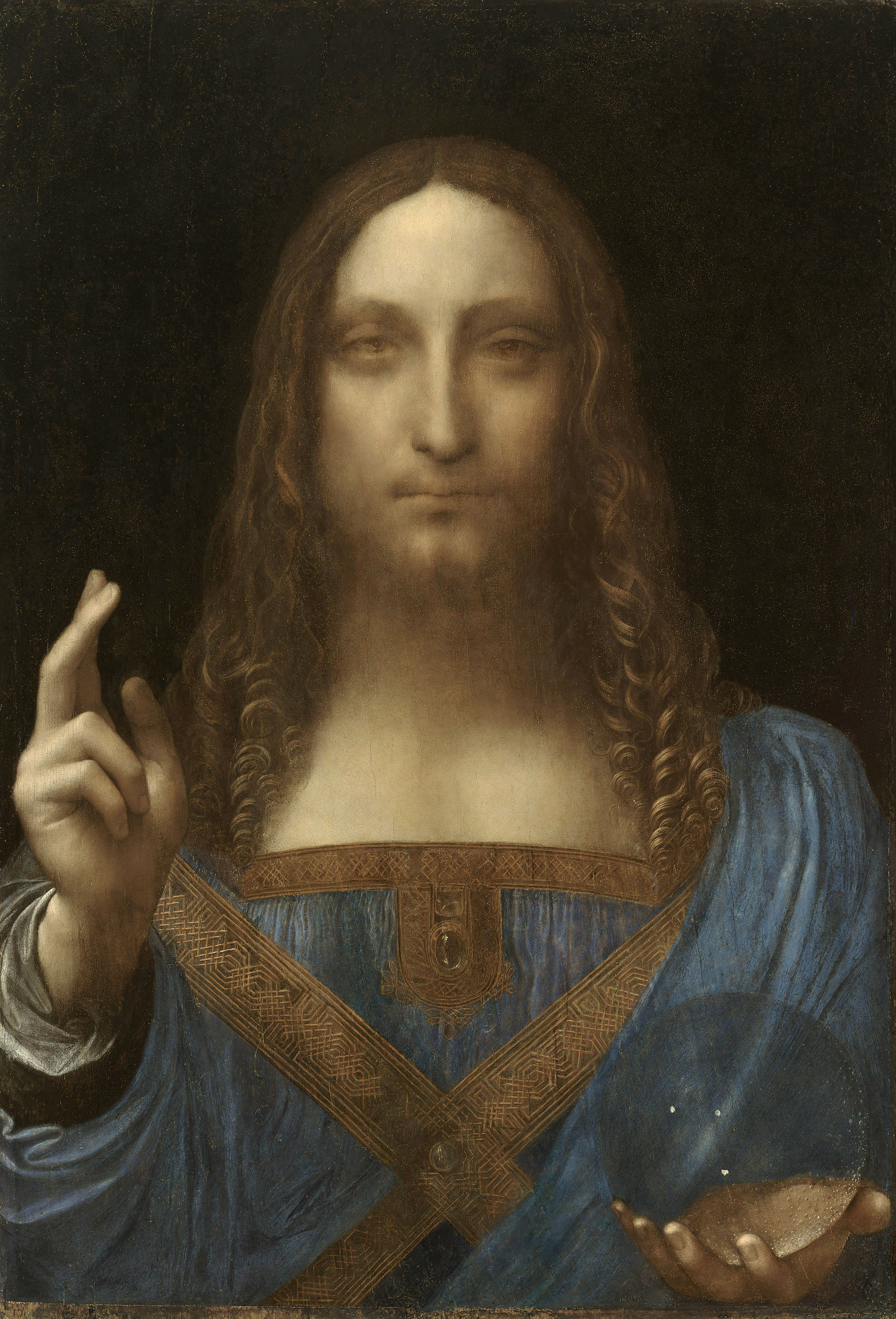 Salvator Mundi by Leonardo da Vinci. (Credit: VCG Wilson/Corbis via Getty Images)