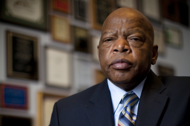 Civil rights pioneer John Lewis. (Photo by Jeff Hutchens/Getty Images)