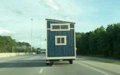 Tiny house on the move