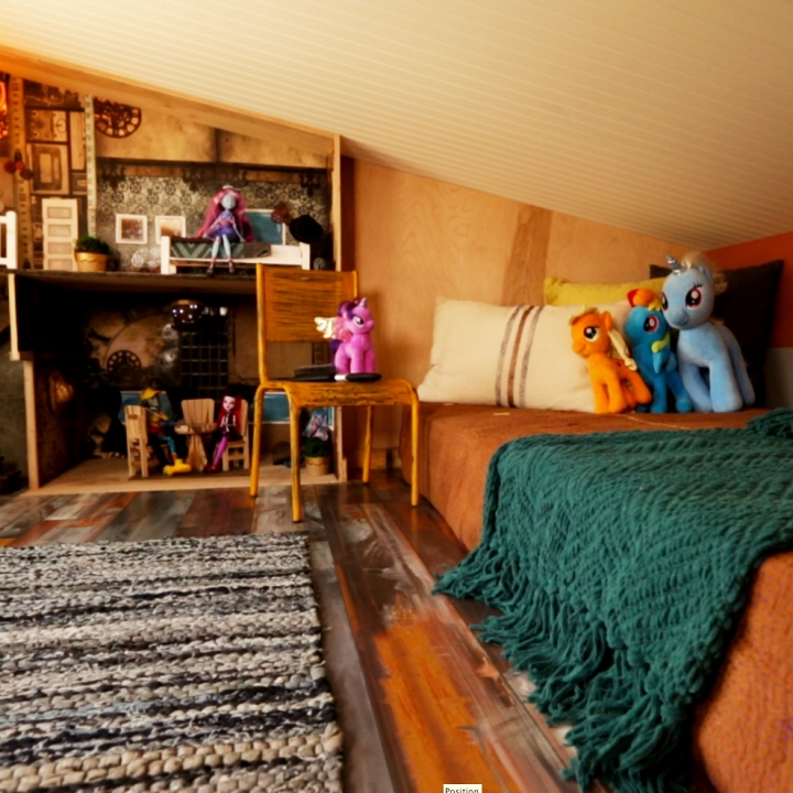 Michele's son, Vance, has a custom-made doll house built in his room, which is perfect for all his favorite toys.