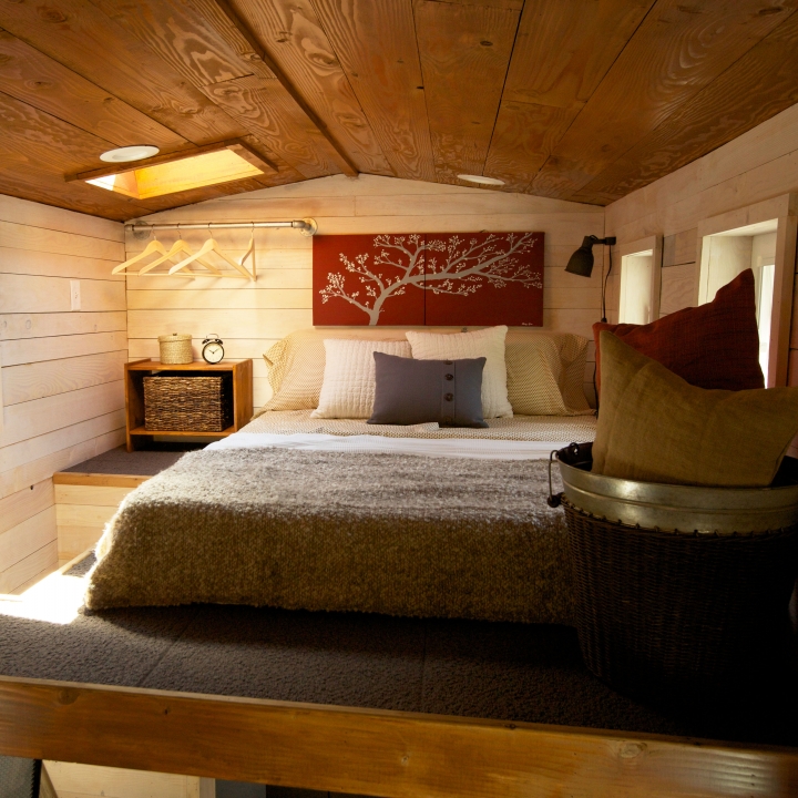 The second-level lofts are the perfect size for Matt and Kelsey to have their own private space.