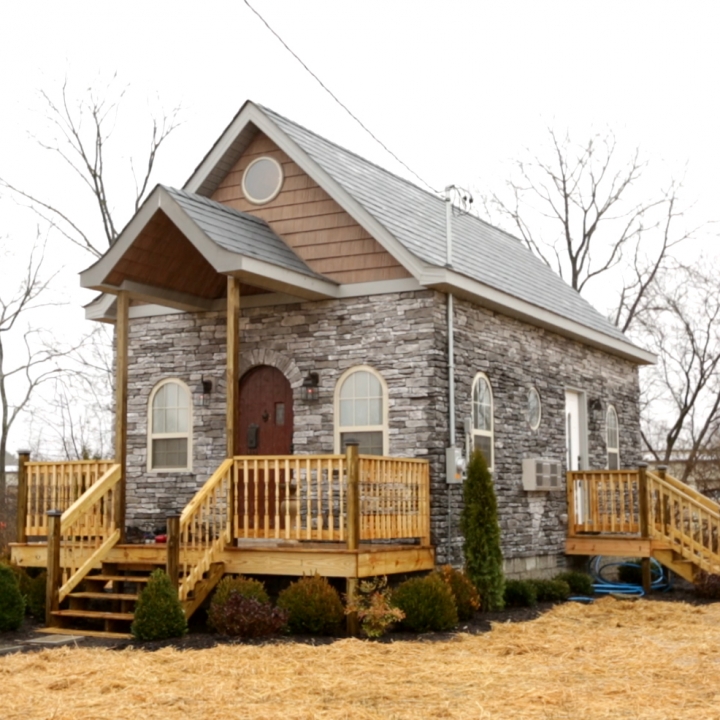 The Rempis family proved that going tiny doesn't meant that you can't keep you're individuality by going Gothic.