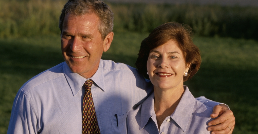 George w and laura bush apologise, but George w and laura bush