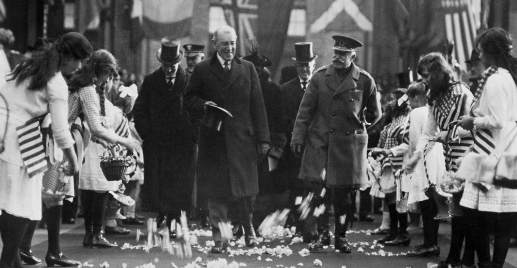 woodrowwilsonleadingaprocessional Woodrow Wilson Pictures