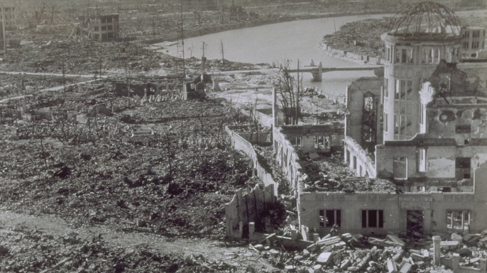 hiroshima chamber industry and commerce, hiroshima, atomic bomb, bombing, world war II, 1945