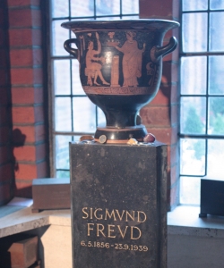 Freud's ashes on display at Golders Green Crematorium, London