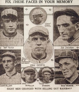 The eight White Sox players implicated in the scandal