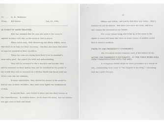 William Safire's memo, "In Event of Moon Disaster"