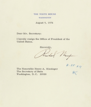 Nixon's resignation letter