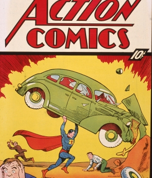 Superman's first appearance, in Action Comics #1 released in April 1938. (Credit: Getty Images)