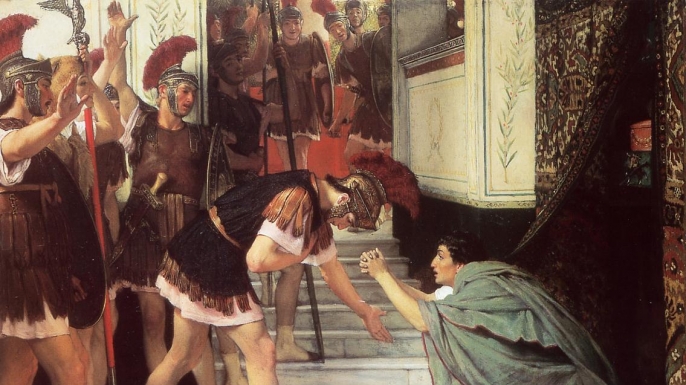 Claudius being proclaimed emperor. (Credit: Getty Images)