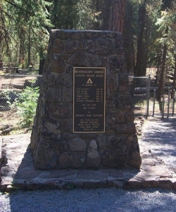 Monument to balloon bomb victims near Bly, Oregon. (Credit: U.S. Forest Service)