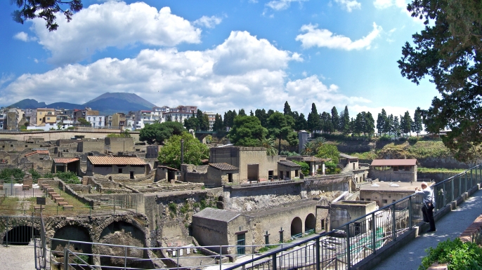 Excavated ruins of Herculaneum