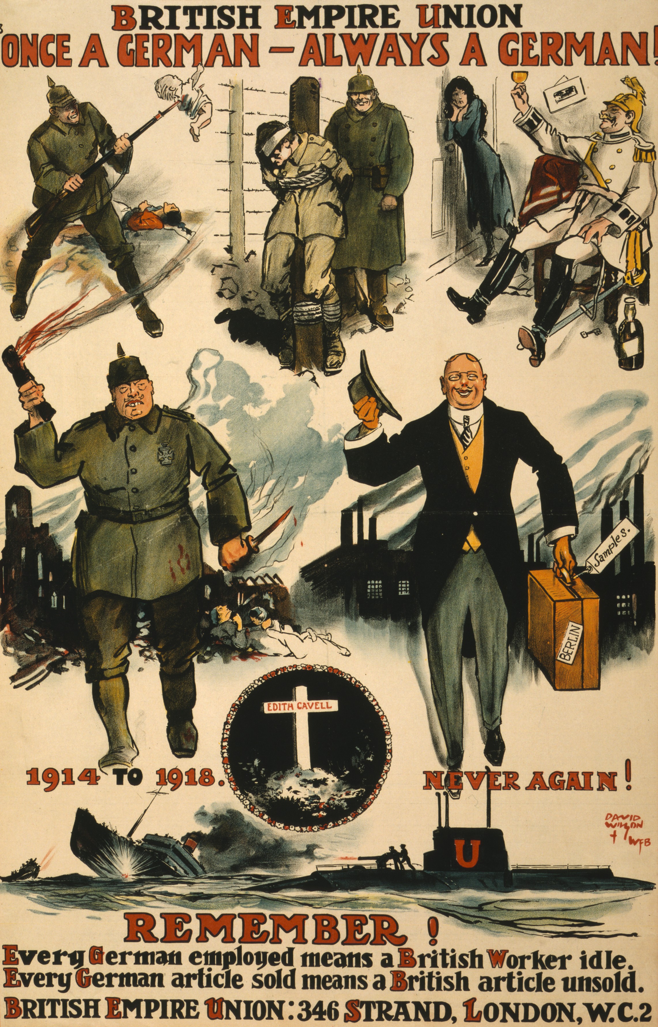 An Anti German Propaganda Poster That References Cavell An Anti German Propaganda Poster That References Cavell