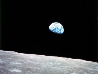 Photograph of the Earth taken by astronaut William Anders during the Apollo 8 mission, in 1968. (Credit: NASA)