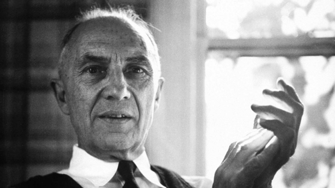Poet-Doctor William Carlos Williams posing in his house. (Credit: Lisa Larsen/Getty Images)