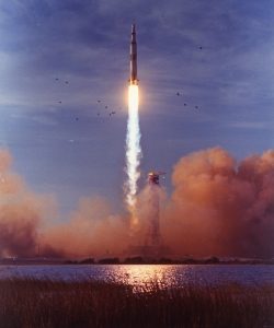 Liftoff of Apollo 8. (Credit: Ralph Morse/Getty Images)