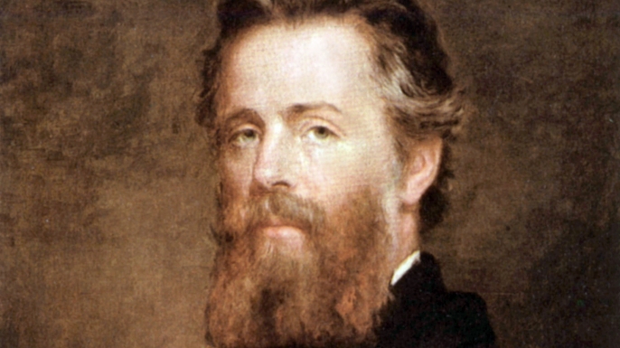 Herman Melville, painted by Joseph Eaton. (Credit: Apic/Getty Images)