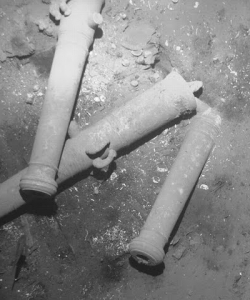 Artifacts found in the wreckage of Spanish galleon San Jose. (Credit: Colombian Ministry of Culture)