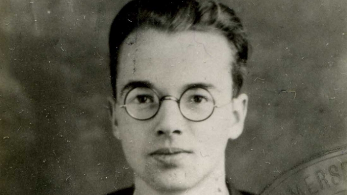 Police photograph of Physicist Klaus Fuchs. (Credit: Public Domain)