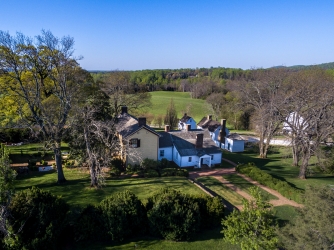 Aerial view of Ash Lawn property. (Credit: James Monroe's Highland)