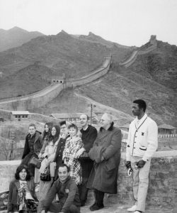 American delegation of tennis table players visit the Great Wall of China, in April, 1971. (Credit: AFP/Getty Images)