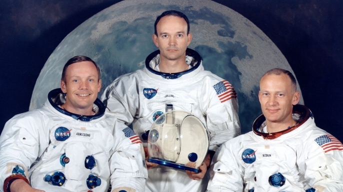 Crew of Apollo 11. (Credit: Nasa)