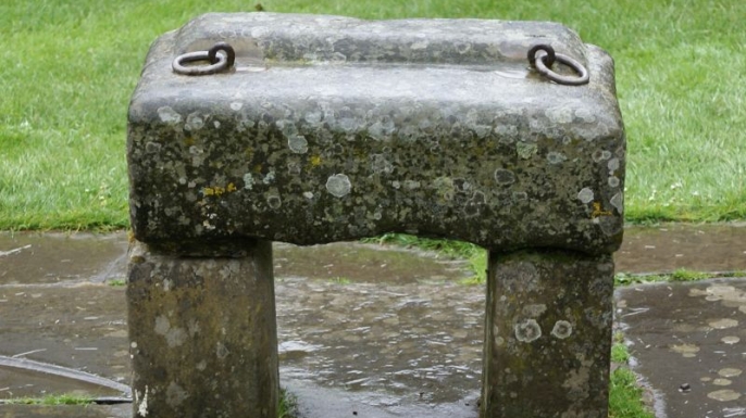 A replica of the Stone of Scone. (Credit: Public Domain)