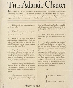 Atlantic Charter. (Credit: National Archives)