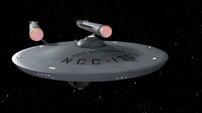 The U.S.S. Enterprise seen in a season 3 episode.