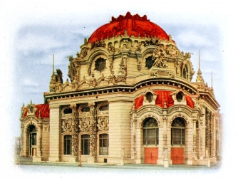 The Temple of Music at the Pan-American Exposition, site of the assassination of President McKinley. (Credit: Public Domain)
