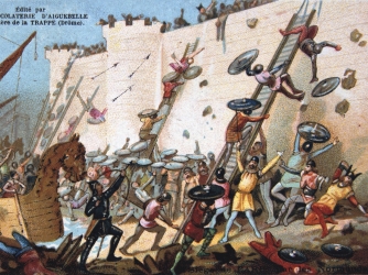 Illustration of Viking siege of Paris (Credit: Universal History Archive/Getty Images)