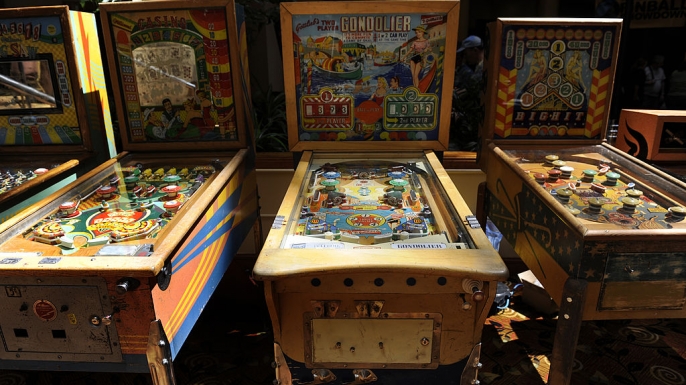 1940's era pinball machines. (Credit: Kathryn Scott Osler/The Denver Post via Getty Images)