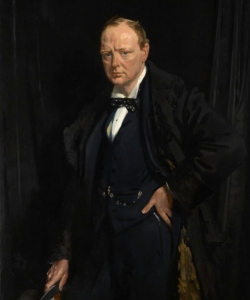 A 1916 portrait of Churchill.