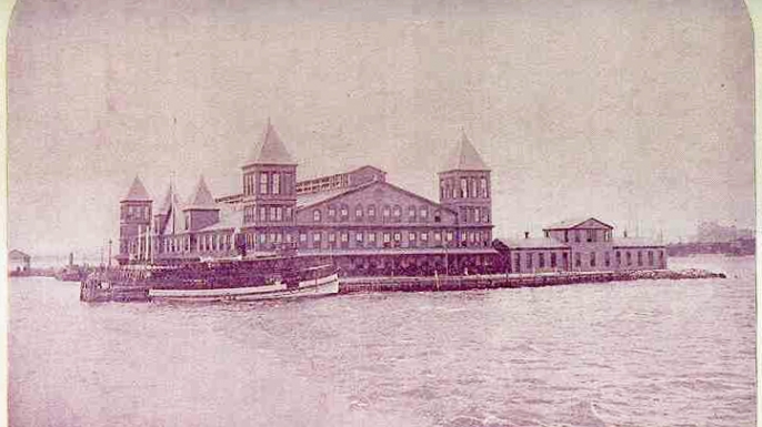 Ellis Island's first building.