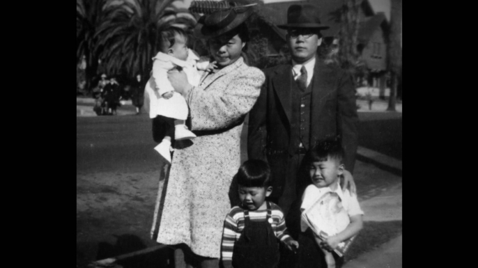 The Takei family, c. 1941. (Credit: George Takei)