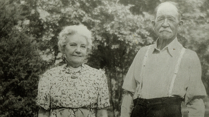 Laura Ingalls Wilder and husband Almanzo Wilder.